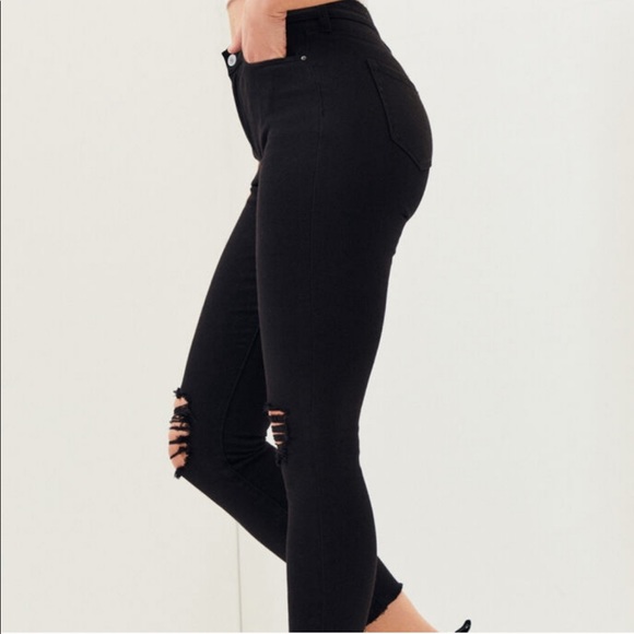 Pacsun High Rise Black Ankle Jeggings - Picture 9 of 16